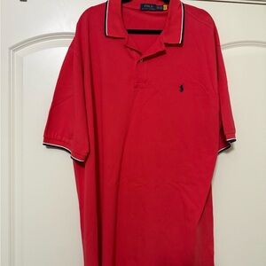 Polo by Ralph Lauren Men's Red Polo Shirt 2XLT